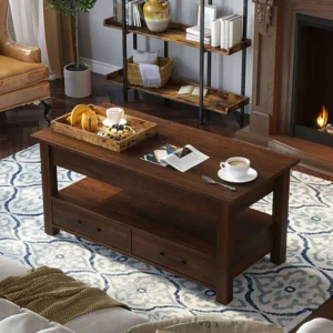 Eoghan Lift Top Coffee Table with 2 Drawers