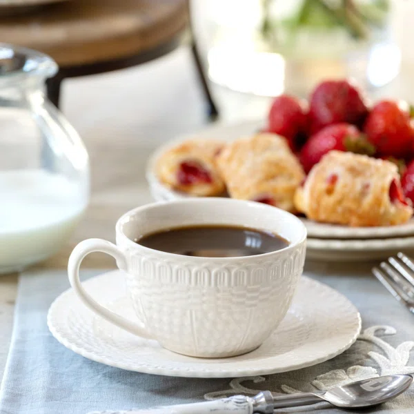 Basketweave+Ceramic+Mug